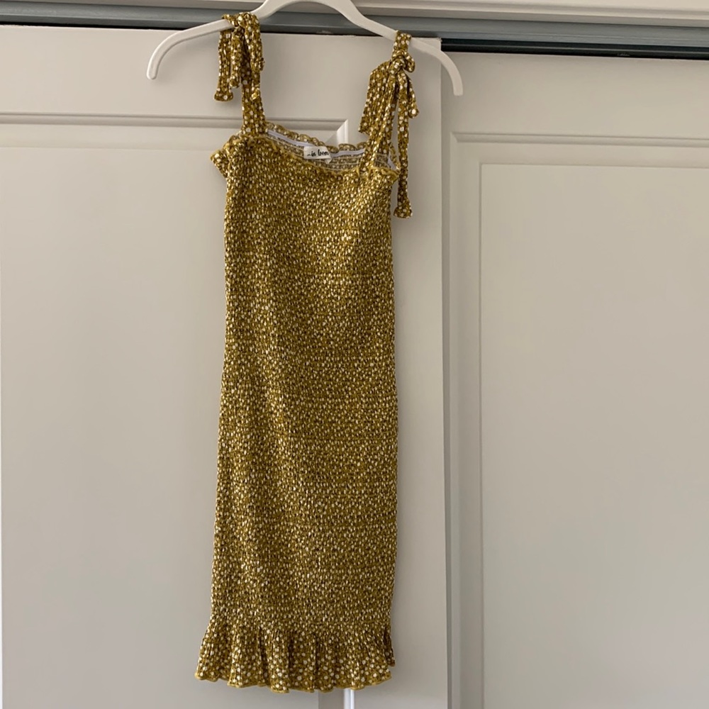 Smocked maternity dress